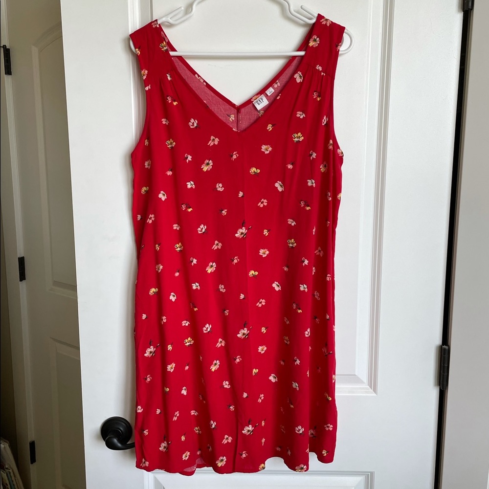 Lightweight Red Floral Summer Dress